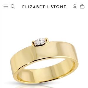 Elizabeth Stone Balanced Birthstone Band